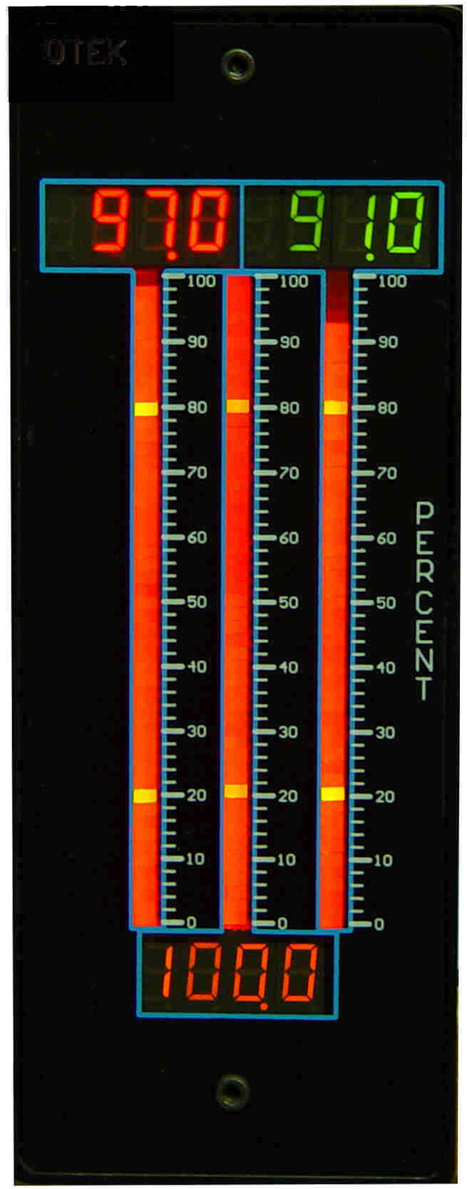 3 channel LED bargraph meter